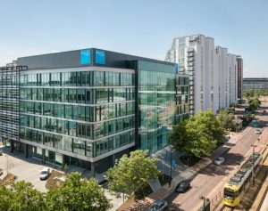 The £65 million BUPA HQ in Salford, bringing together 2000 staff under one roof, in the largest staffing centre of all the 190 countries in which BUPA operates.